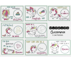 ITH - Glitzerpupser Mug Rugs